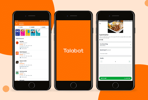 Food delivery app like Talabat