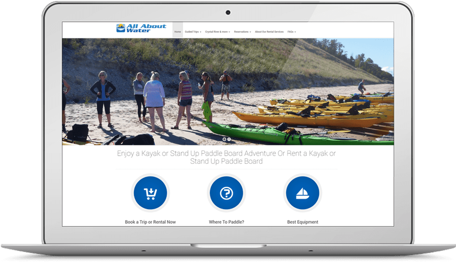 Water Sports Services Website Design