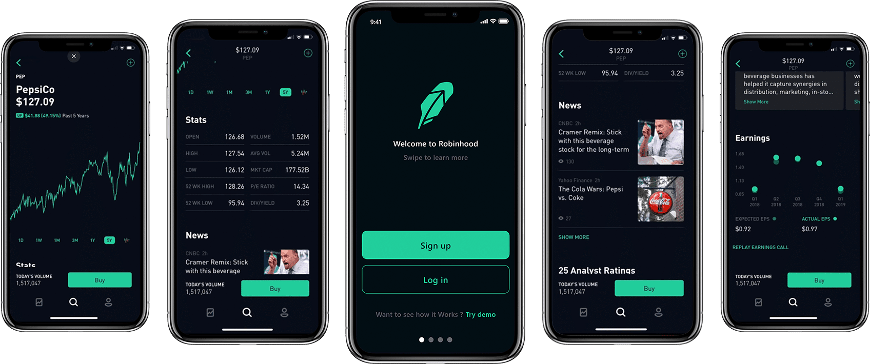 best screenshots Robinhood app