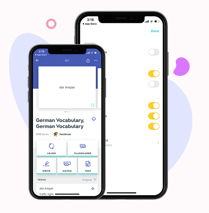 features of quizlet app