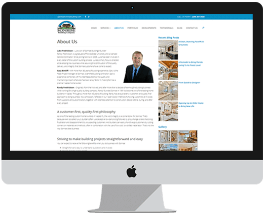 Real estate website design features