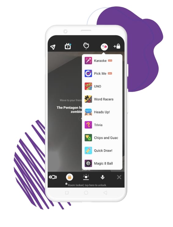 top features of houseparty