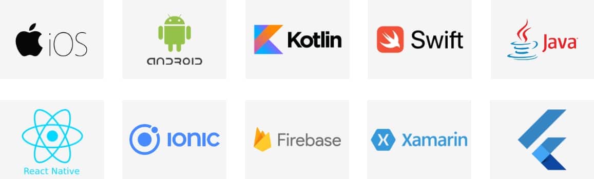 mobile development technologies stack