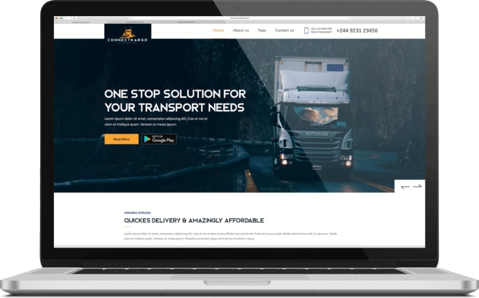 best transportation website screenshot