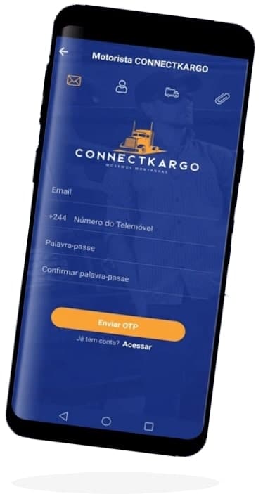 connectcargo customer app screen one