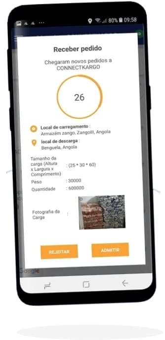 connectcargo customer app screen one