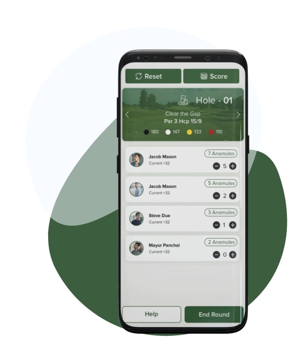Golf mobile app for android iOS