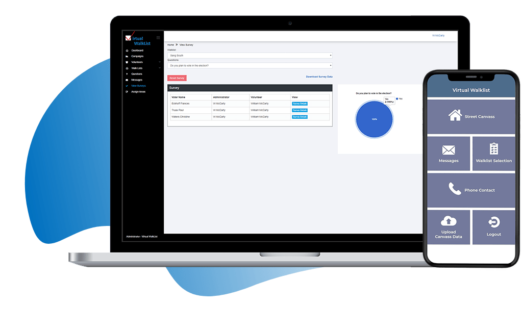 Virtual Walklist App Features