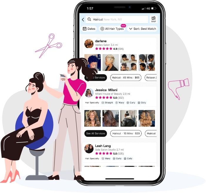 salon booking app styleseat app