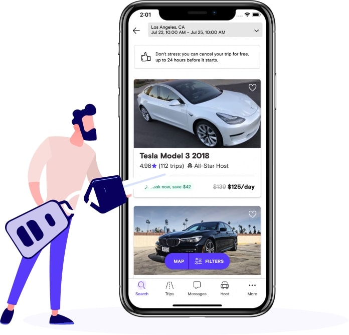 turo car rental application
