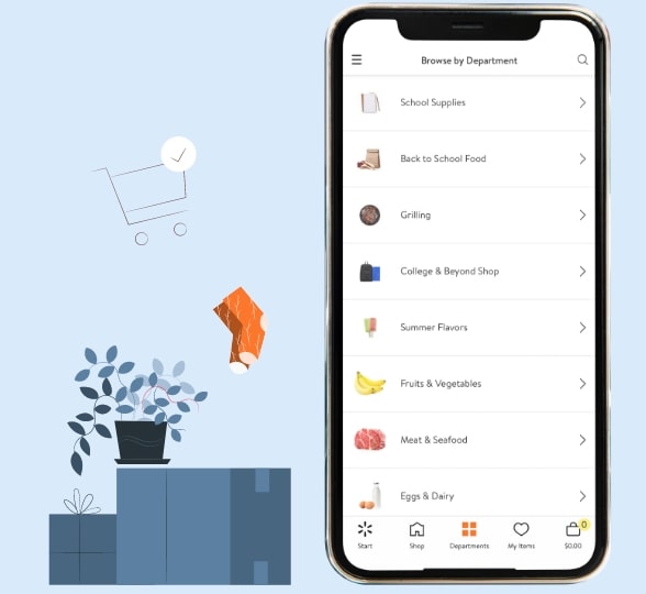 walmart mobile application work