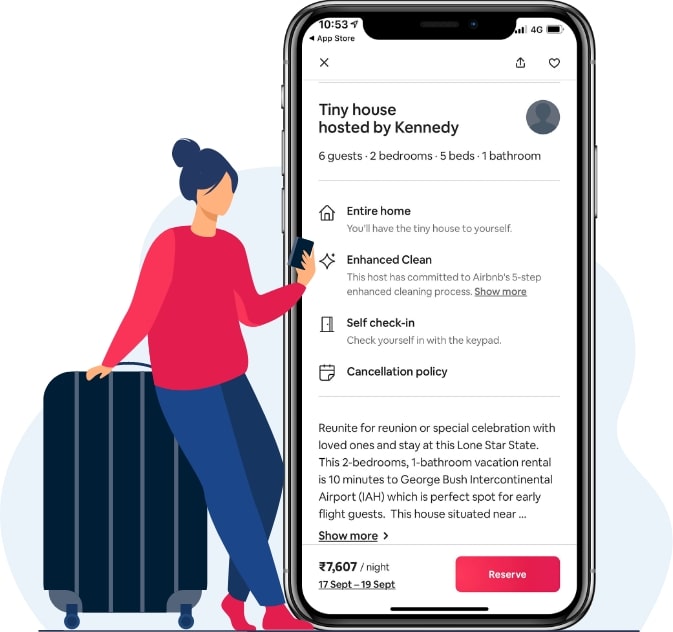 rental app like airbnb