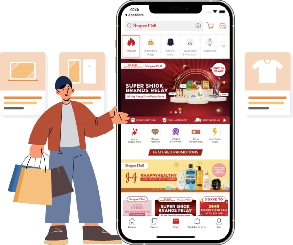 features of shopee App