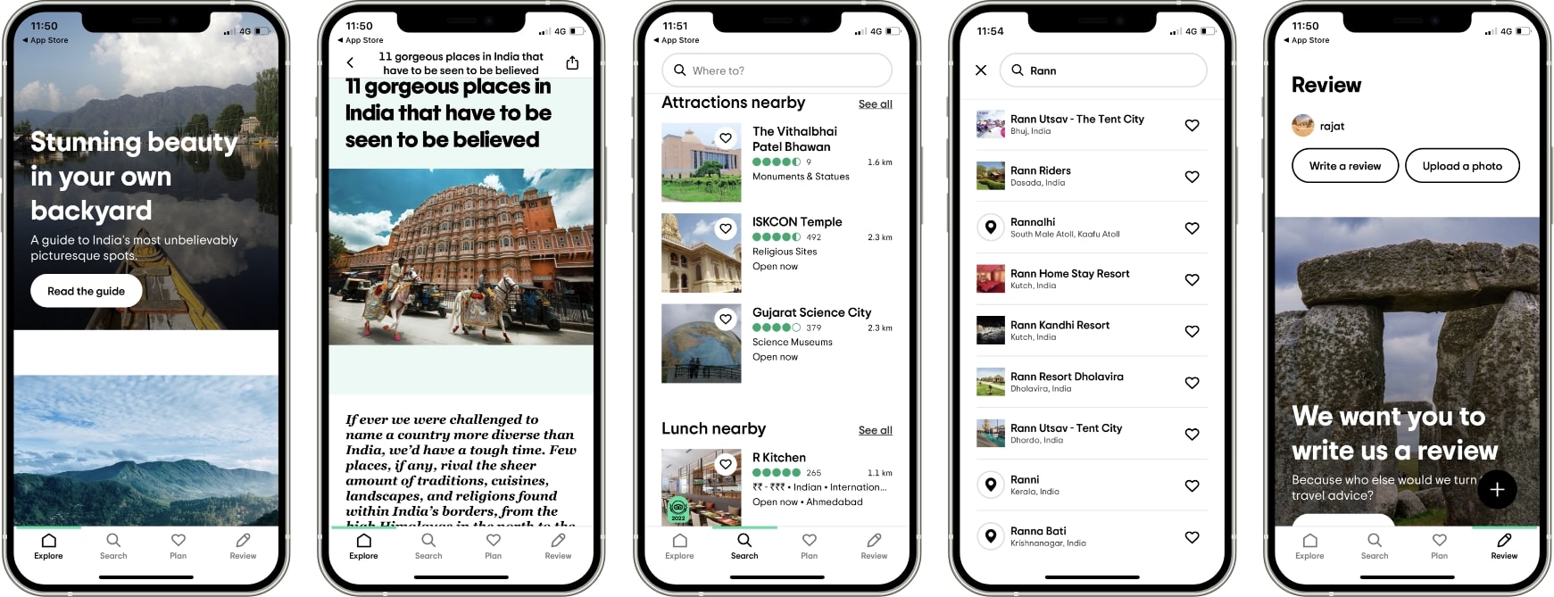 Screenshots of Tripadvisor App