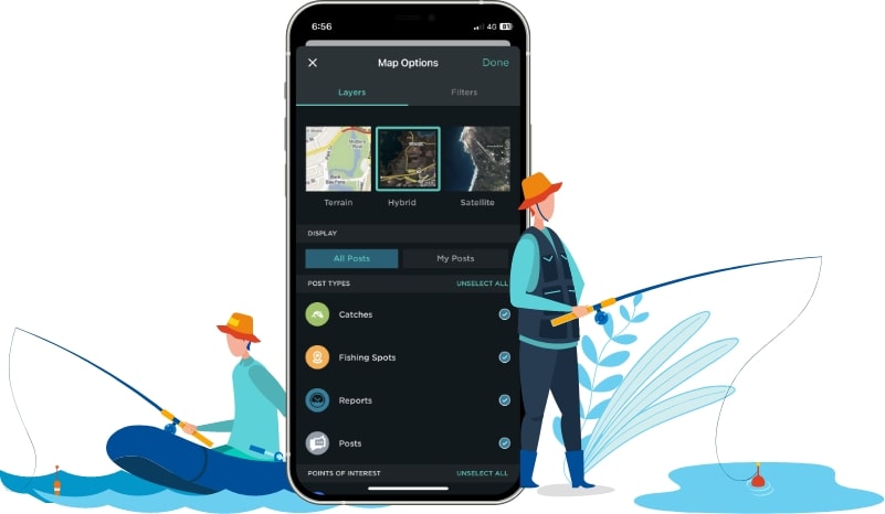 Features of the FishAngler App