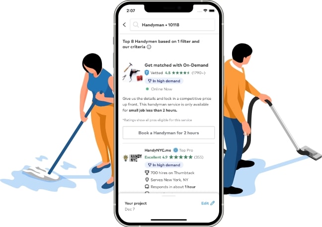 Features of the Thumbtack App