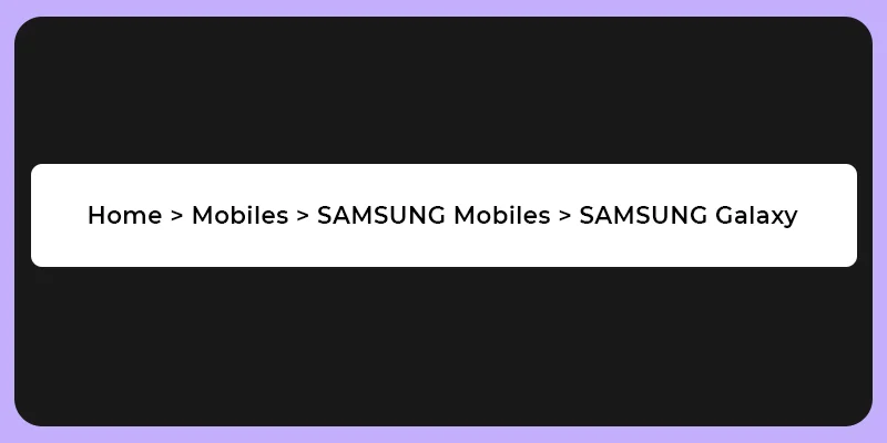 Breadcrumbs in Ecommerce Website UI!
