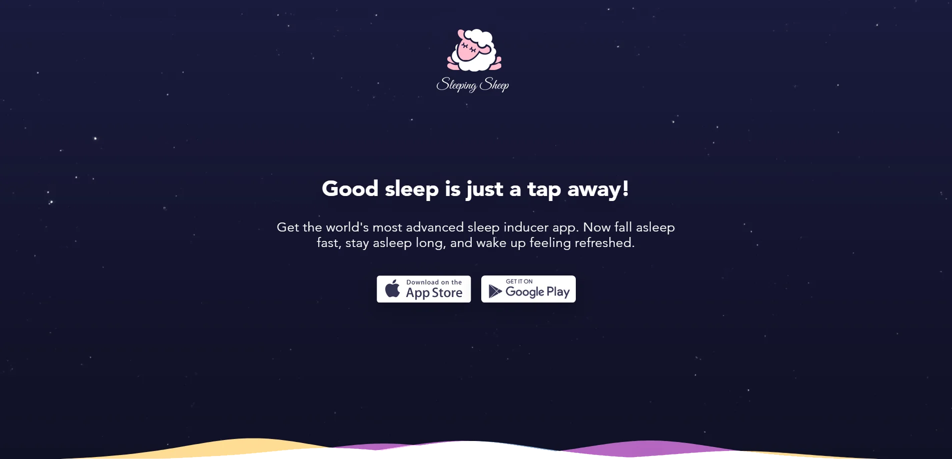 Sleep assisting app idea