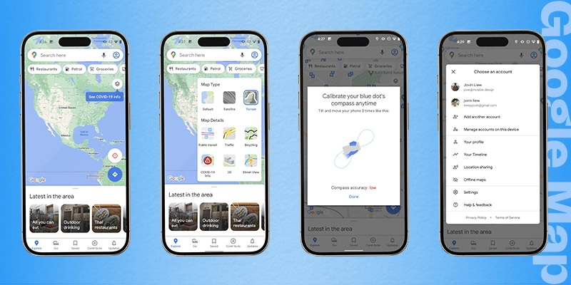 Google Map Location Tracking App Design