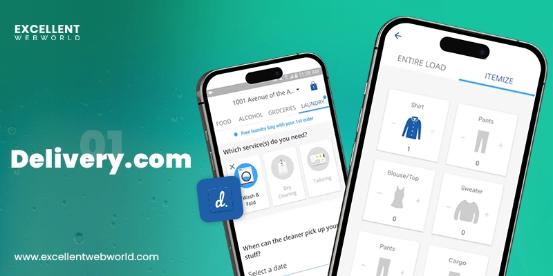 Delivery laundry app