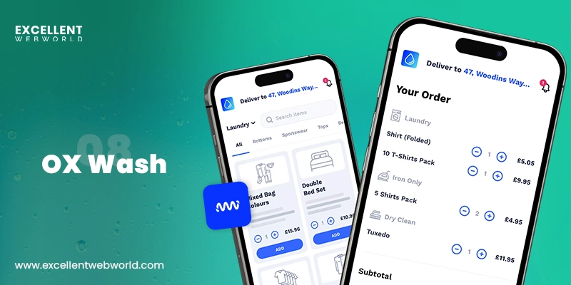 ox wash app for laundry service